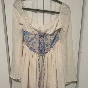 Cottagecore Corset-Style Blouse